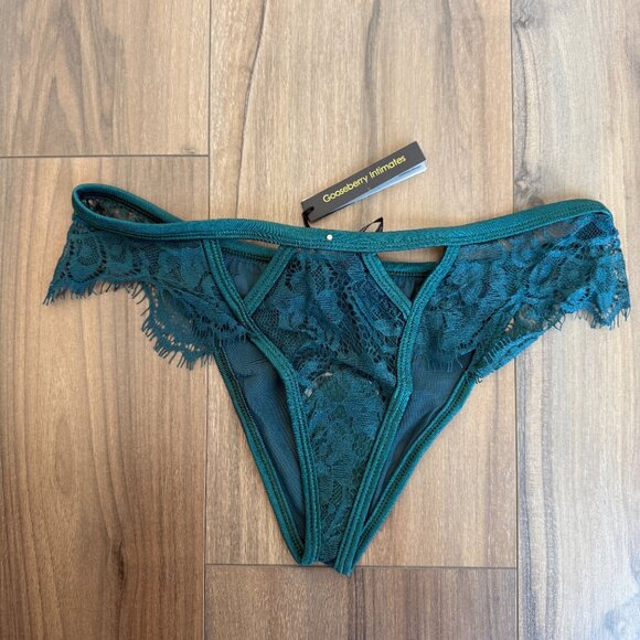 Gooseberry Intimates “Be Mine” Emerald Bra & Briefs Set – S – NWT - Picture 5 of 8
